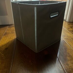 Gray Storage Bin with Handles